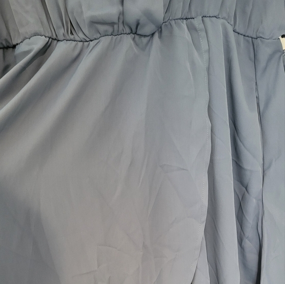 Dolman Sleeve Pocket Belted Surplice Neck Flutter Dress - Picture 8 of 13